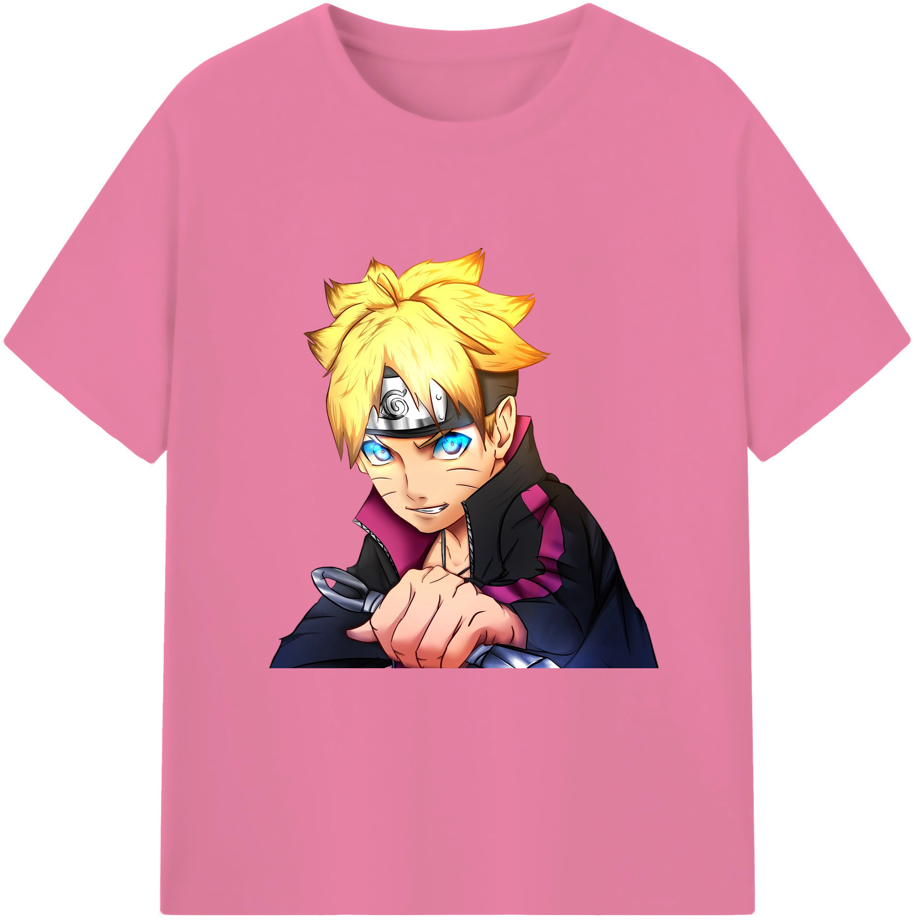 （画像用） NARUTO -ナルト- うずまき ボルト Uzumaki Boruto 綿100％半袖Tシャツ（フロントプリント）